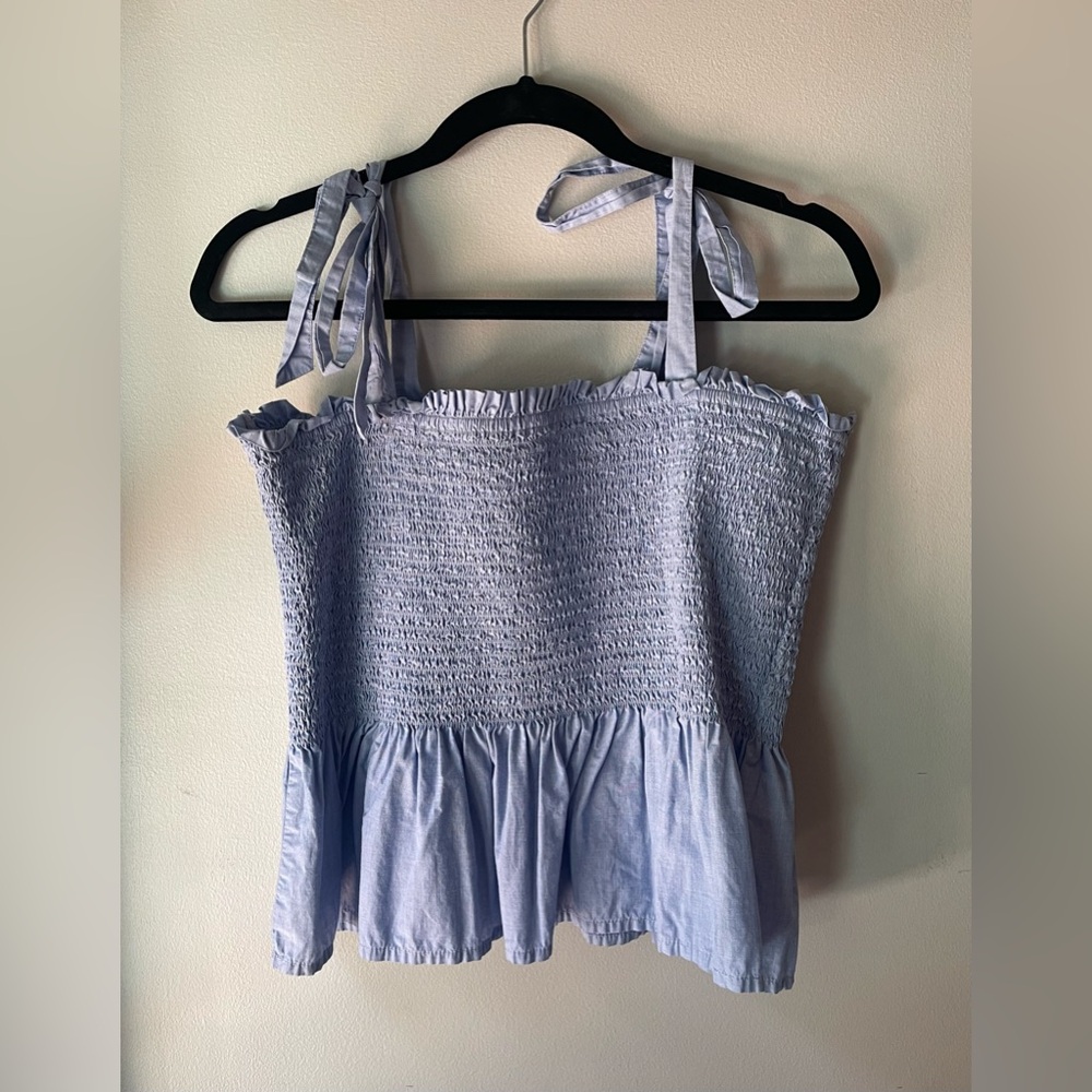 J. Crew Tie Shoulder Tank Top